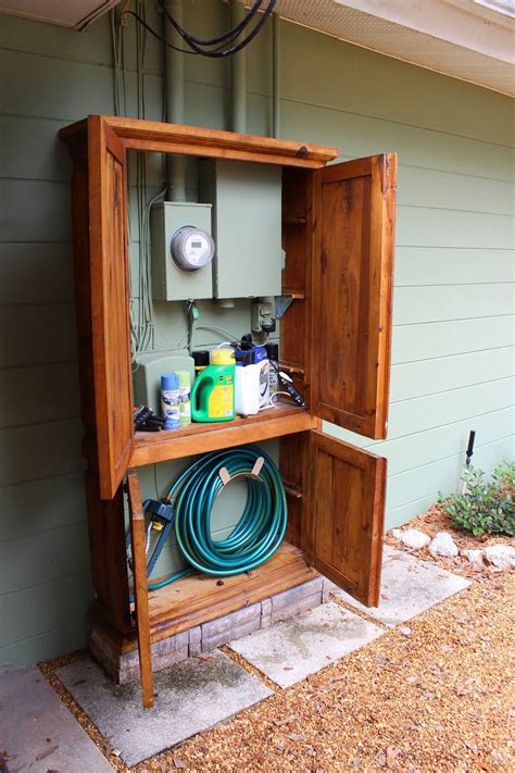 how to hide an electrical enclosure box|hiding utility boxes on wall.